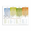 Any Time of Year Calendar Card - Silver Lined White Envelope